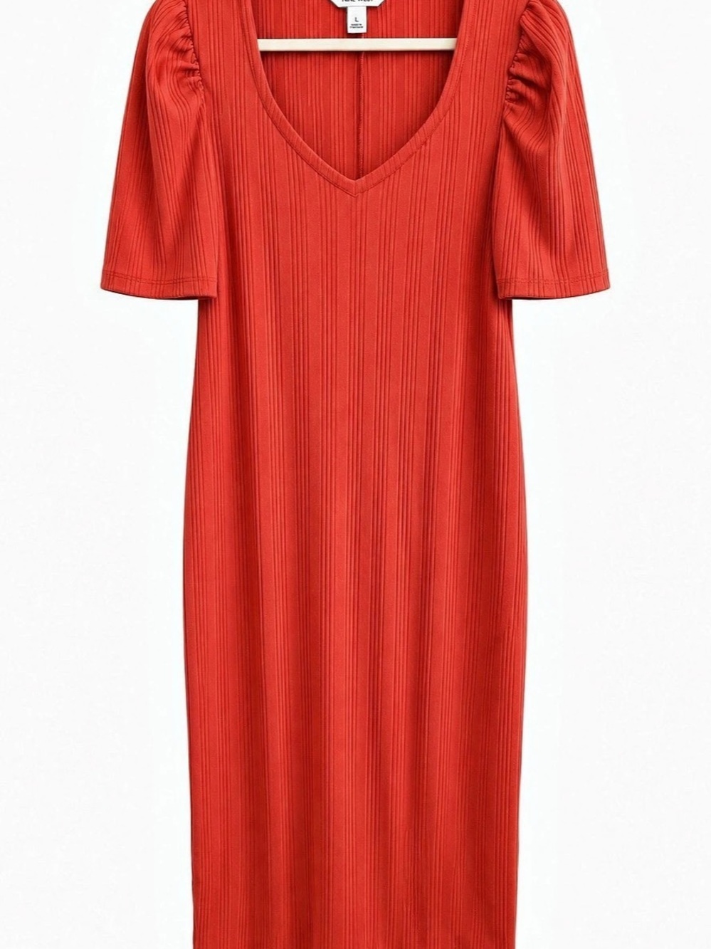 Nine West Red Pleated Maxi Dress Size Large